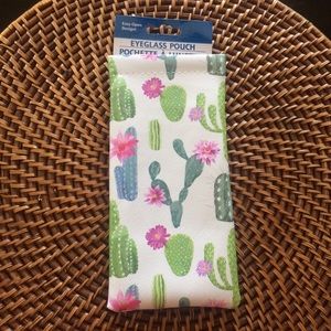Cute Cactus squeeze top glasses pouch